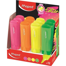 MAPED Glitter Fluo Peps Szövegkiemelő display 1-5 mm 3x4 szín filctoll, marker