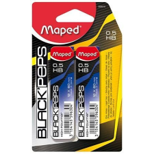 MAPED Grafitbél, 0,5 mm, HB, 12 szálas, MAPED Black Peps (IMA559610) ceruzabetét