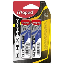  MAPED Grafitbél, 0,7 mm, HB, 12 szálas, MAPED &quot;Black Peps&quot; ceruzabetét