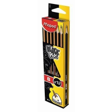 MAPED Grafitceruza B, Maped Black Peps, háromszög test ceruza