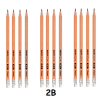 MAPED háromszögletű grafitceruza, 2B radírvégű (12 db) - Black Peps faszínű
