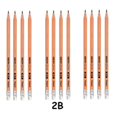 MAPED háromszögletű grafitceruza, 2B radírvégű (12 db) - Black Peps faszínű ceruza