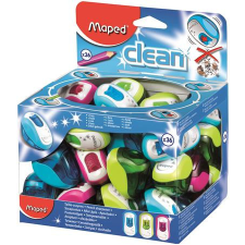 MAPED Hegyező display, egylyukú, tartályos, MAPED "Clean", vegyes színek hegyező