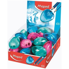 MAPED Hegyező display, kétlyukú, tartályos, MAPED "I-Gloo", vegyes színek, 30db/disp hegyező