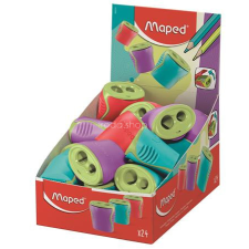 MAPED Hegyező display, kétlyukú, tartályos, MAPED "Boogy", vegyes színek hegyező