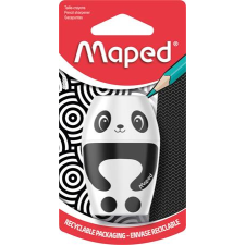 MAPED Hegyező, egylyukú, tartályos, maped &quot;shakky fancy&quot;, panda és pingvin, vegyes formák 034012 hegyező