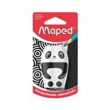 MAPED Hegyező, egylyukú, tartályos, MAPED "Shakky Fancy", panda és pingvin, vegyes formák hegyező