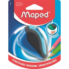 MAPED Hegyező, kétlyukú, tartályos, MAPED &quot;Clean&quot;, vegyes színek hegyező