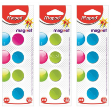 MAPED Mágnes, kerek, 22 mm, MAPED, vegyes színek táblamágnes