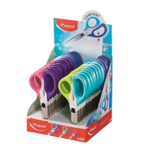 MAPED Olló display, iskolai, 13 cm, MAPED "Sensoft Asym", vegyes színek olló