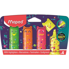 MAPED Pixel Party Mini 1-5mm Szövegkiemelő készlet - Vegyes színek (4 db / csomag) filctoll, marker