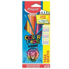 MAPED "Color'Peps Strong" háromszögletű színesceruza készlet + matrica, 12 szín