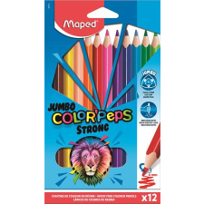 MAPED Színes ceruza készlet, háromszöglet?, maped &quot;jumbo colorpeps strong&quot;, 12 különböz? szín 863312 színes ceruza