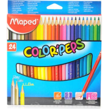 MAPED SZÍNES CERUZA KÉSZLET, HÁROMSZÖGLETŰ, 24 KÜLÖNBÖZŐ SZÍN (205576) színes ceruza