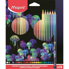 MAPED Színes ceruza készlet, háromszögletű, "Deepsea Paradise", 24 különböző szín (IMA831705) (IMA831705) ceruza