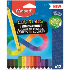  MAPED Színes ceruza készlet, háromszögletű, MAPED &quot;Color&#039;Peps INFINITY&quot;, 12 különböző szín színes ceruza