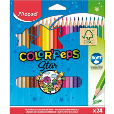  MAPED Színes ceruza készlet, háromszögletű, MAPED &quot;Color&#039;Peps&quot;, 24 különböző szín színes ceruza