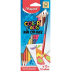 MAPED Színes ceruza készlet, kétvégű, háromszögletű, MAPED "Color'Peps Duo", 24 különböző szín