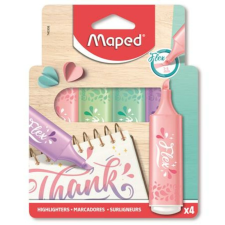 MAPED Szövegkiemelő, 1-5 mm, MAPED Fluo Peps Flex Pastel, pasztell szín,  vegyes készletek (IMA740308) filctoll, marker