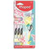 MAPED Szövegkiemelő készlet, 1-5 mm, kétvégű, MAPED "Fluo Peps Duo", 6 különböző pasztell szín