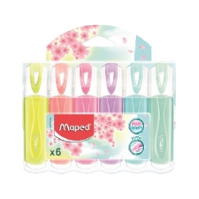 MAPED : Szövegkiemelő készlet, 1-5 mm, MAPED 6 színű - Iskolai felszerelés filctoll, marker