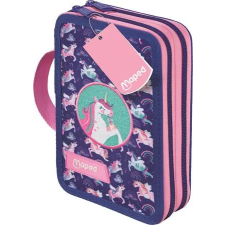 MAPED Tolltartó, töltött, 2 emeletes, cipzáras, MAPED, unikornis tolltartó