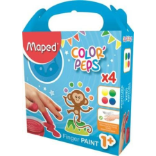 MAPED Ujjfesték, alap színek, 4x80 g, MAPED kreatív és készségfejlesztő