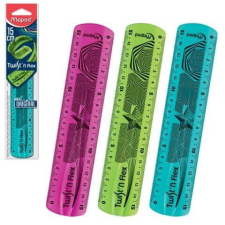 MAPED Vonalzó 15cm, műanyag, törhetetlen, Maped Twist and Flex, többféle színben vonalzó