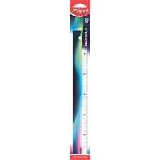 MAPED Vonalzó, műanyag, 30 cm, MAPED "Nightfall", metálfényű vonalzó