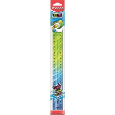 MAPED Vonalzó, műanyag, 30 cm, MAPED "Twist`n Flex Decor" vonalzó