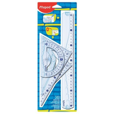 MAPED Vonalzókészlet, műanyag, 4 darabos, MAPED "Graphic" vonalzó