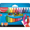MAPED Zsírkréta, MAPED Color`Peps Maxi, Wax, 12 különböző szín (IMA861311)