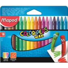 MAPED Zsírkréta, MAPED "Color`Peps", Wax, 18 különböző szín kréta
