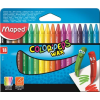 MAPED Zsírkréta, MAPED "Color`Peps Wax", 18 különböző szín