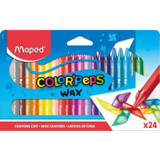 MAPED Zsírkréta, MAPED "Color`Peps Wax", 24 különböző szín kréta