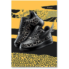 MAR-MAR Premium Sneakers 2025 A4 varrott, vonalas, véletlenszerű minta füzet