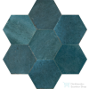 Marazzi Lume Esagona Blue Lux 21x18,2 cm-es padlólap és fali csempe MFFF