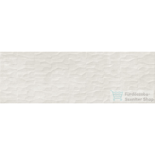 Marazzi Plaza White Strutturato Range 3D Rett. 30x90 cm-es fali csempe M95H csempe