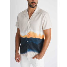Marble Beige Shirt - mintás ing - Méret: XXL férfi ing