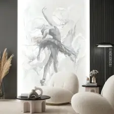 Marburg Művészi dekor tapéta balerina motívummal – festményszerű falpanel design 212x270cm tapéta, díszléc és más dekoráció