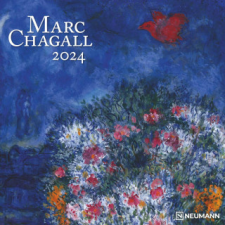  Marc Chagall 2024 - Wand-Kalender - Broschüren-Kalender - 30x30 - 30x60 geöffnet - Kunst-Kalender naptár, kalendárium