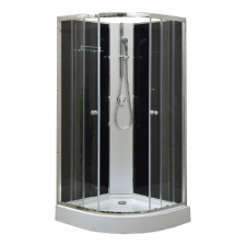  Marco Black II 80x80 cm zuhanykabin zuhanytálcával kád, zuhanykabin