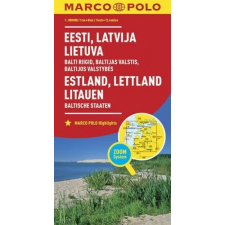 Marco Polo Észtország, Lettország, Litvánia térkép Marco Polo 1:800 000 2016 térkép