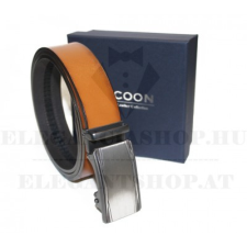  Marco Sergioni férfi bőr öv díszdobozban - Caramell ajándéktárgy