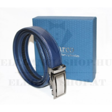  Marco Sergioni férfi bőr öv díszdobozban - Kék ajándéktárgy