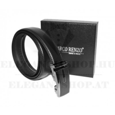  Marco Sergioni férfi bőr öv - Fekete ajándéktárgy