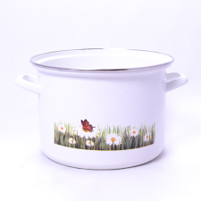 Margaréta mintás zománcozott fazék 24cm 7,5L edény