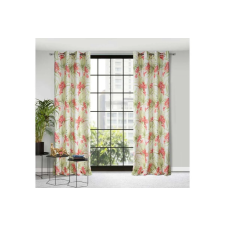  Mari mintás dekor függöny Zöld/piros 140x250 cm lakástextília