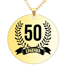 Maria King 50 legenda – medál (tetszőleges számmal) lánccal vagy kulcstartóval nyaklánc
