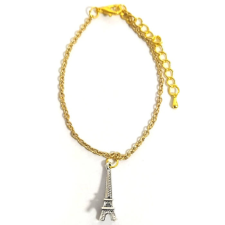 Maria King Eiffel-torony karkötő II. charmmal, arany vagy ezüst színben karkötő